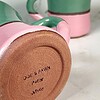Peter White Pink/Green Handmade Diner Mug - Image 3