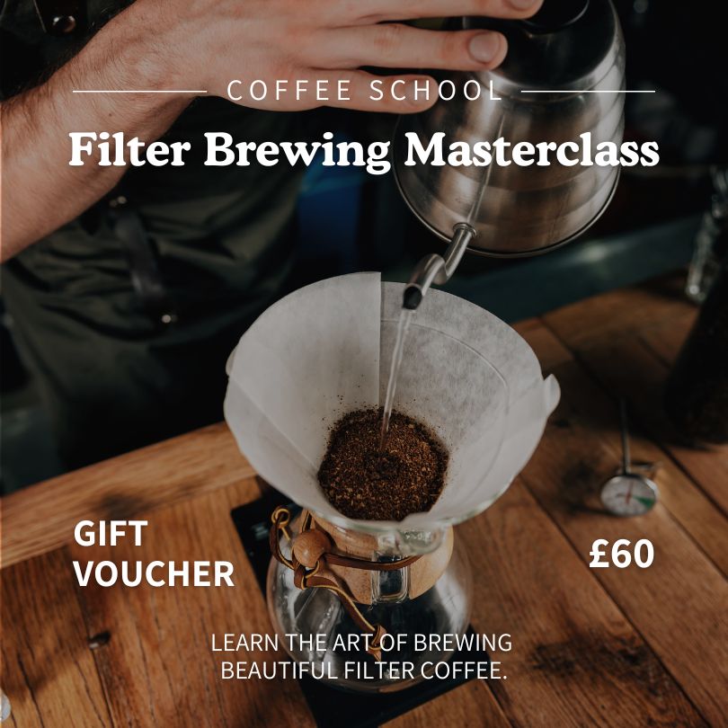 coffee school filter brewing voucher