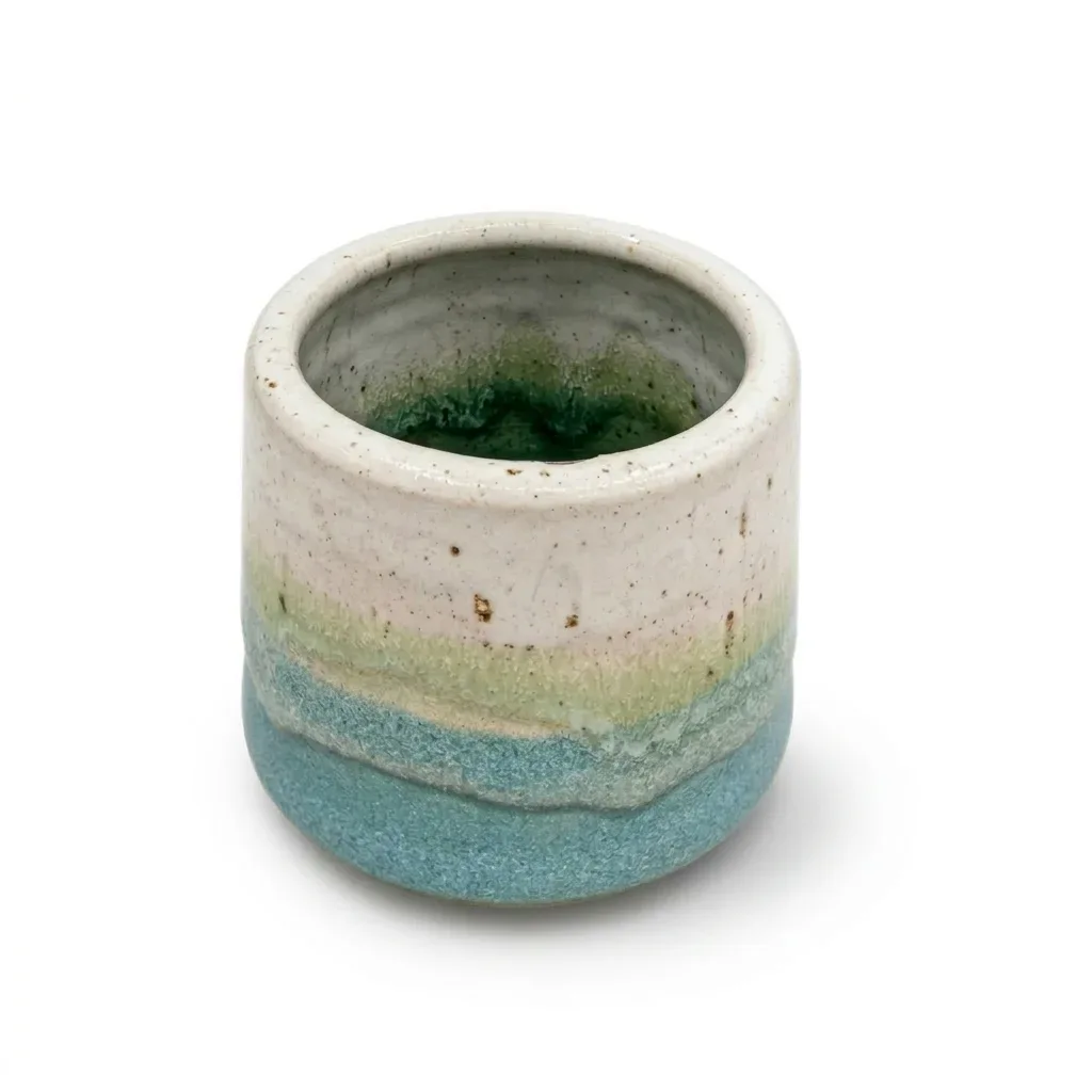 Andrew McDermott handmade stoneware tumbler blue