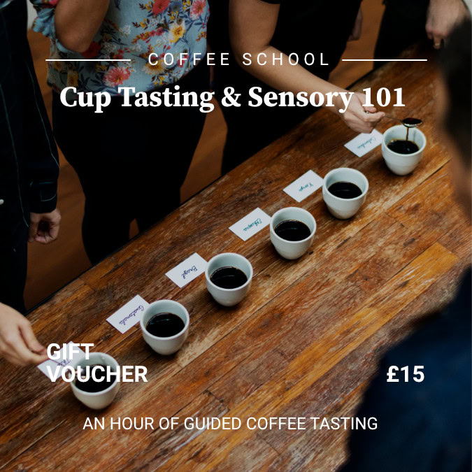cup tasting and sensory 101 gift voucher